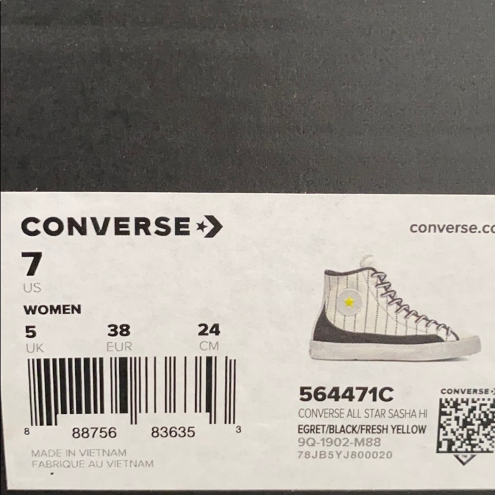 Converse AllStar Sasha Canvas High Top Egret W - Picture 8 of 9